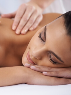 Woman recieving massage